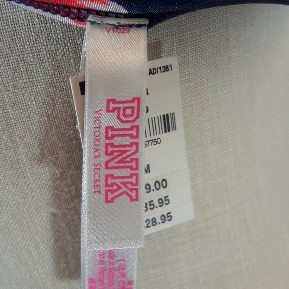 VS PINK Navy Blue Floral Bralette - Picture 5 of 8